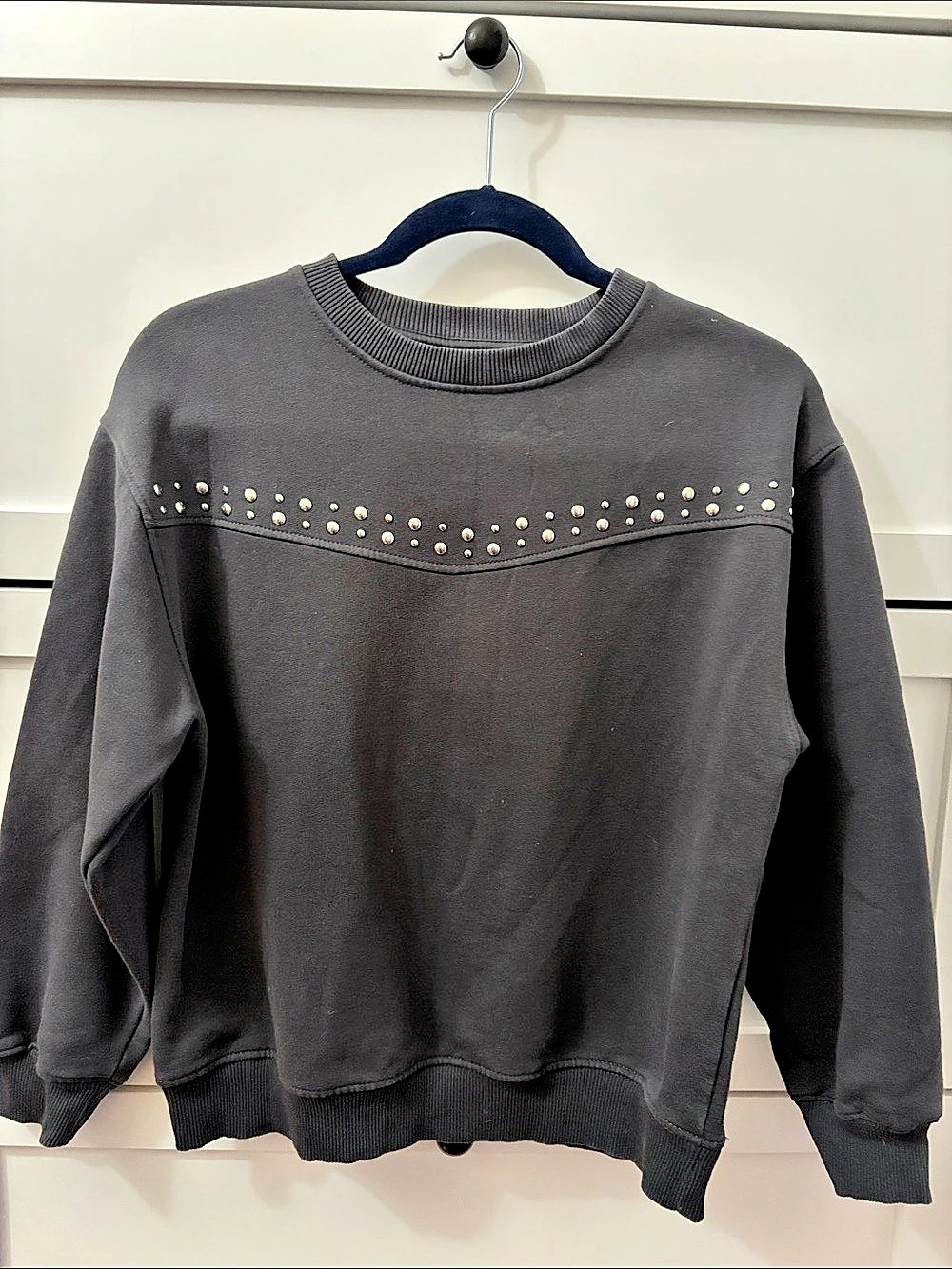 Zara Studded Black Sweatshirt Size 11-12 (152)